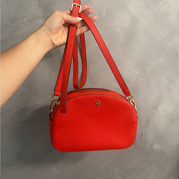 Tory Burch Emerson Red Crossbody Bag - Picture 1 of 7